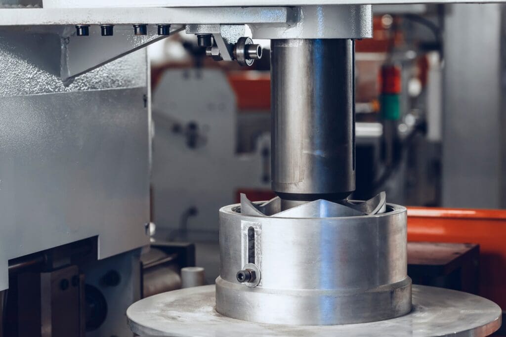 Metal production equipment at the cable plant