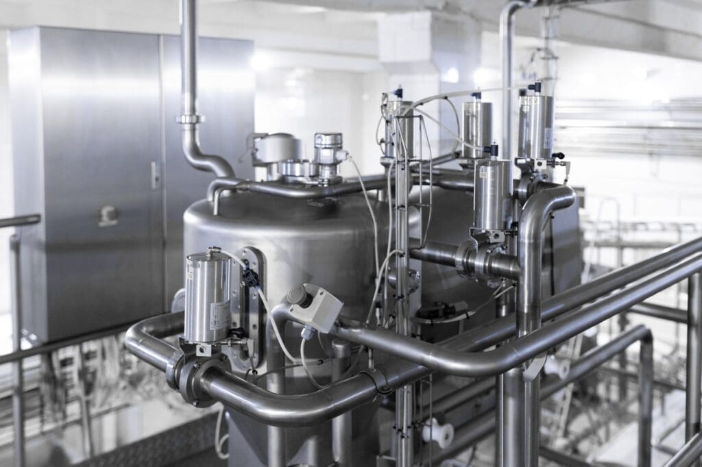 Modern industry equipment at factory manufacture background