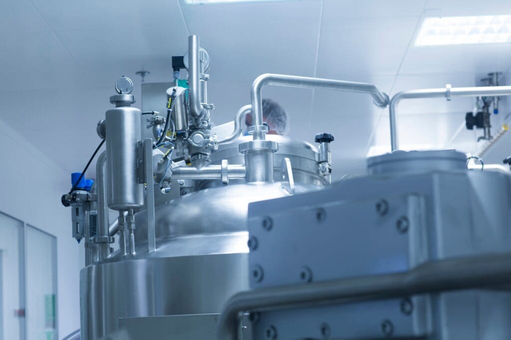 Pharmaceutical production equipment in pharmaceutical plant